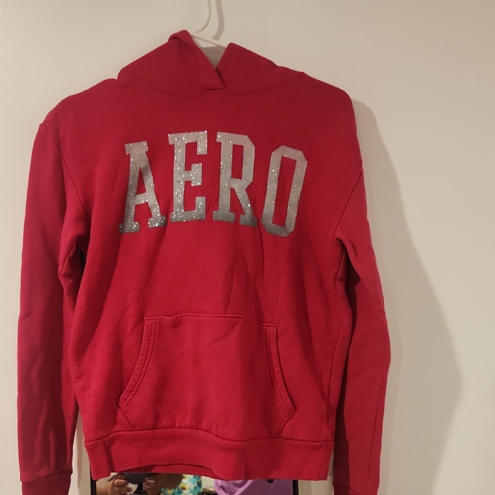 Aeropostale Red Hoodie with White Tag